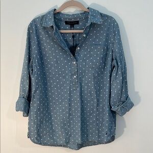 Tommy Hilfiger Polka Dot Denim Shirt